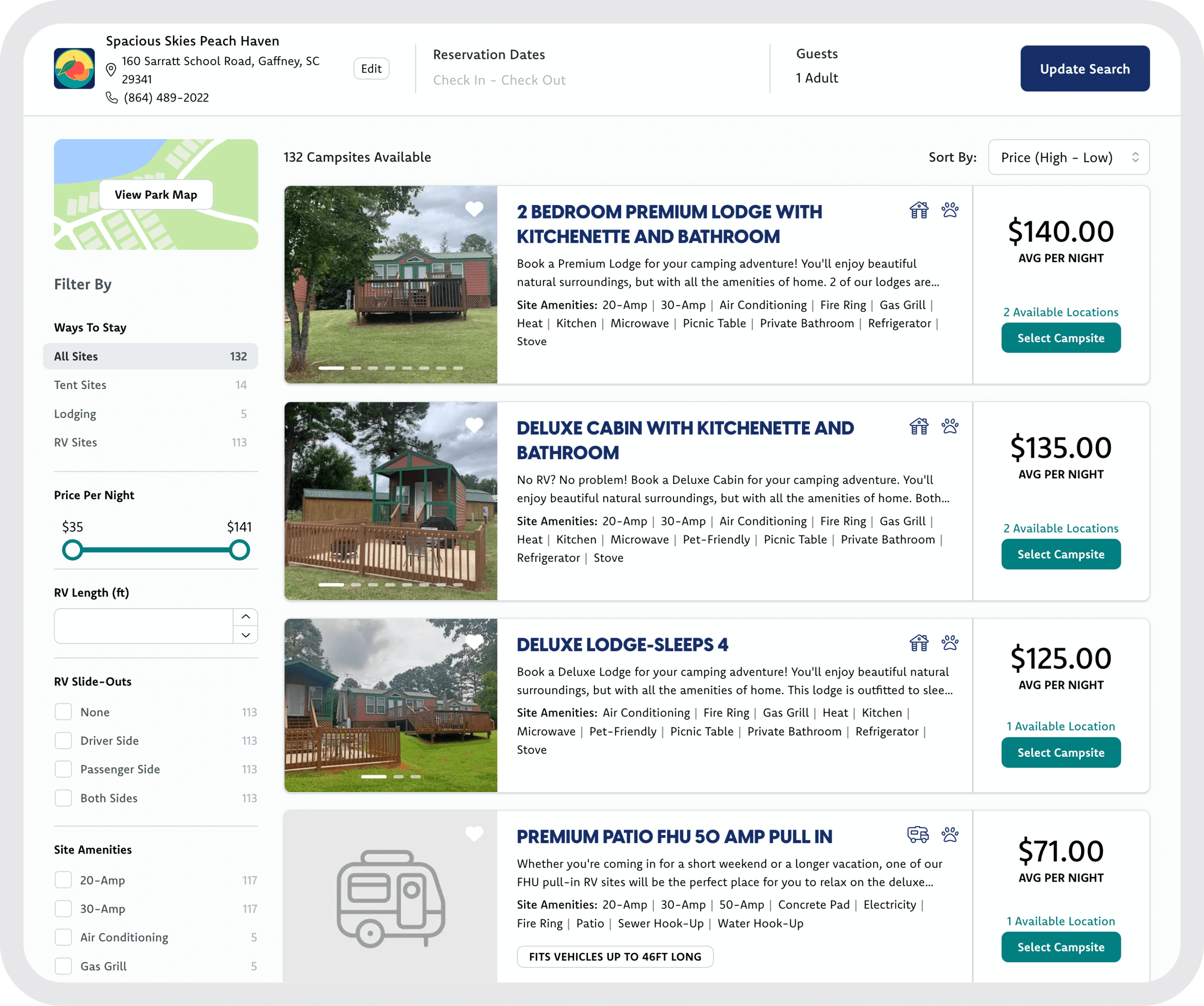 king willy camping campspot booking services